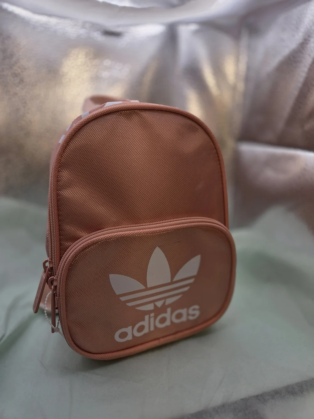adidas Trefoil Mini Backpack in Blush Pink